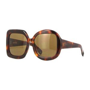 NEW JACQUEMUS SUNGLASSES, HAVANA WOMEN EYEWEAR JACQUEMUS CARRE ROND JAC/10 C2